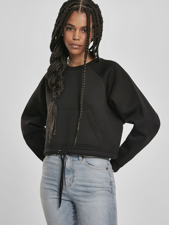 Cropped Women's Sweatshirt Black