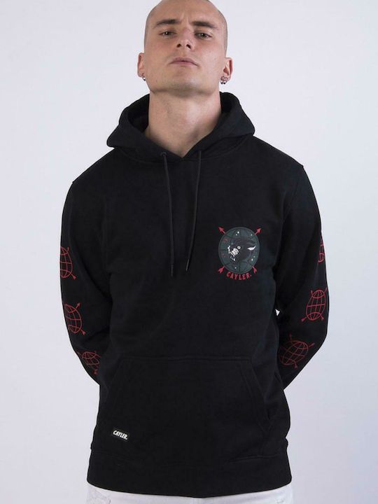 Rule The World Sweatshirt mit Kapuze Schwarz