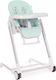 Kikka Boo Maple Foldable Highchair with Metal Frame & Leatherette Seat Mint