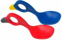 I Can Plastic Baby Cutlery Set with Spoons 2pcs Red - Blue