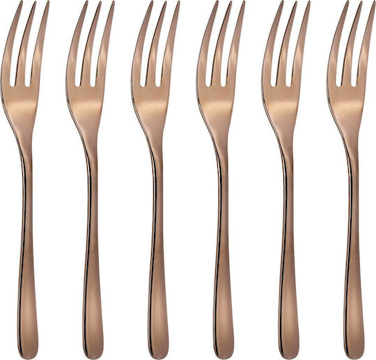 Sambonet Πιρούνι Inox Φρούτου/Γλυκού Copper 6τμχ Sambonet Πιρούνι Inox Φρούτου/Γλυκού Copper 6τμχ