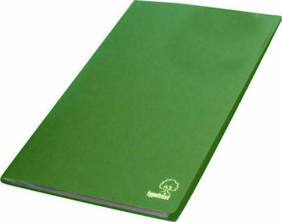 Typotrust Clipboard Flexible with 60 plastic sleeves Slides for Paper A4 Green 1pcs