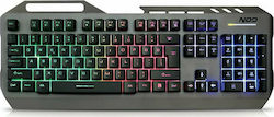 NOD Defender Tastatură de Gaming cu iluminare RGB Negru