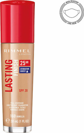Rimmel Lasting Finish 25h Foundation 160 Vanilla 30ml