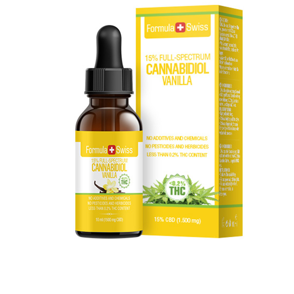 Formula Swiss Cannabidiol Drops 15%Full Spectrum 1500mg Vanilla 10ml ...