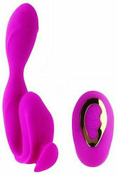 Pretty Love Highgrade Colbert Massager Dublu Vibrator cu Telecomandă D-197704 Violet