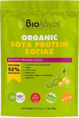 Viologos Organic Soy Protein 92% Gluten & Lactose Free 500gr