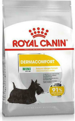 Royal Canin Dermacomfort Mini 1kg Hrană Uscată pentru Câini Adulți de Rase Mici cu Porumb, Păsări de curte și Orez