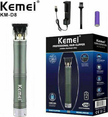 Kemei KM-D8 Trimmer Rechargeable Green