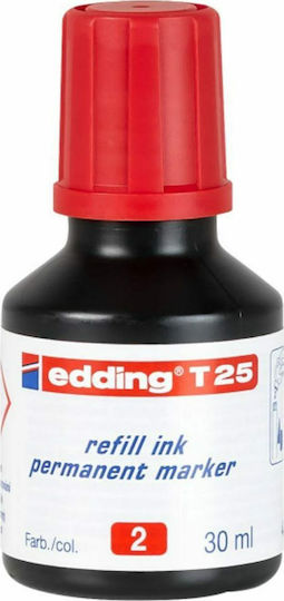 Edding T25 Replacement Ink for Marker Red 30ml