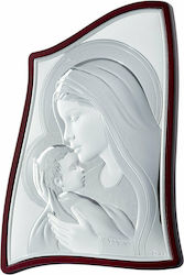 Prince Silvero Heiligenikone Gottesmutter mit Kind Silberfarben Silberne 21,5x29,5cm Prince Silvero Heiligenikone Gottesmutter mit Kind Silberfarben Silberne 21,5x29,5cm