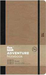 The Writing Fields Adventure Camel Notebook B5 Ruled with Elastic Brown