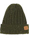 Ανδρικός Beanie Σκούφος σε Χακί χρώμα