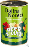 Dolina Noteci Superfood Wet Food Dogs in Cans with Deer and Duck Grain-Free 400gr