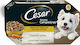 Cesar Multipack Υγρή Τροφή Σκύλων σε Ταψάκι με Αρνί, Γαλοπούλα, Κοτόπουλο και Μοσχάρι 4x150gr
