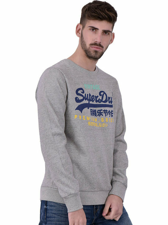 Superdry Men's Sweatshirt Silver Glass Feeder