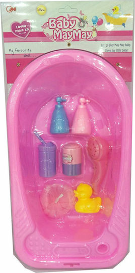 Blue Toys Έπιπλα Baby May May Μπανιέρα με Αξεσουάρ Μπάνιου