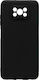 iNOS S-Cover Back Cover Σιλικόνης Μαύρο (Poco X3 NFC / X3 Pro)