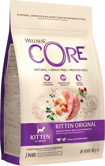 Wellness Core Kitten Original Trockenfutter ohne Getreide für junge Katzen mit Türkei / Huhn 0.3kg