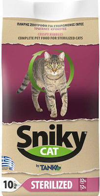 Tanko Sniky Cat Sterilised Dry Food for Adult Neutered Cats with Chicken 10kg