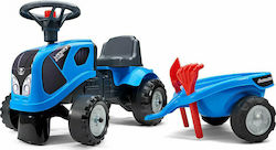 Παιδικό Τρακτέρ Landini Ποδοκίνητο με Καρότσα Μπλε