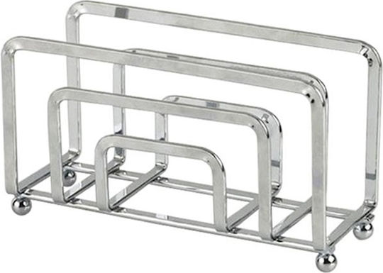 Espiel Metallic Napkin Holder Silver 18x8x10cm MTT102