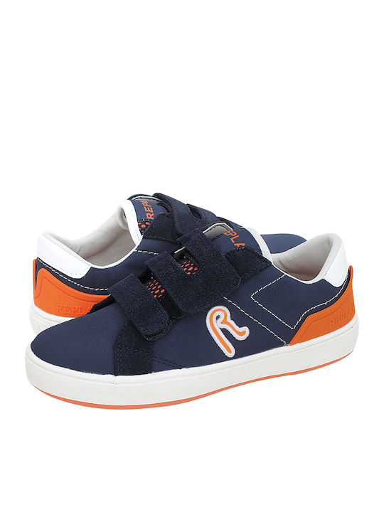 Replay Παιδικά Sneakers Casual Capitol με Σκρατς για Αγόρι Navy Μπλε