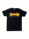 Thrasher Flame Logo T-shirt σε Μαύρο χρώμα