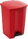 Ready Trust Plastic Waste Bin 68lt with Pedal Red