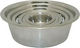 Happypet Edelstahl Schalen Futter & Wasser für Hund & Katze 400ml 13.5cm in Silber Farbe