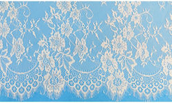 Lace for Wedding Favors Ecru Lace with Finish 1.5x3m. 0501275 1pcs