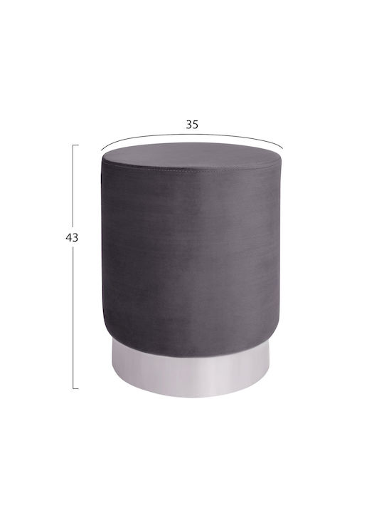 Stool For Living Room Upholstered with Velvet S...