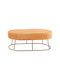 Samt-Tabouret Gold 118x64x40,5cm