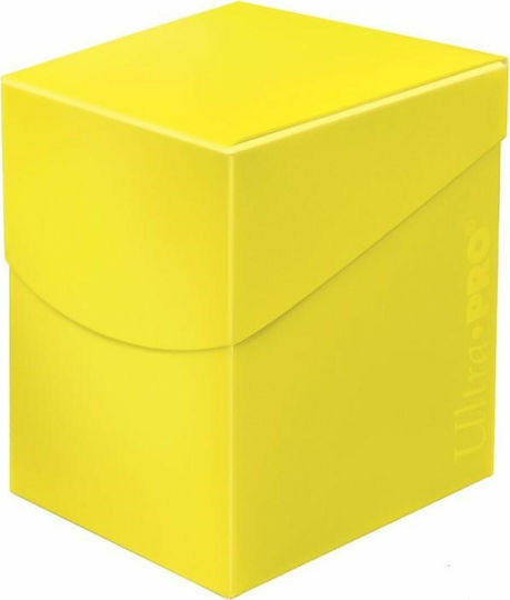 Ultra Pro Eclipse Yellow Deck Box Standard Size Yellow