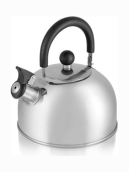 Aurora Kettle Stainless Steel in Silver Color 2500ml 1pcs