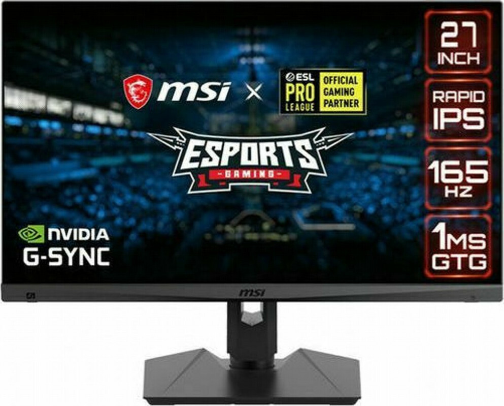 MSI Optix MAG274QRF IPS Gaming Monitor 27" QHD 2560x1440 165Hz με χρόνο