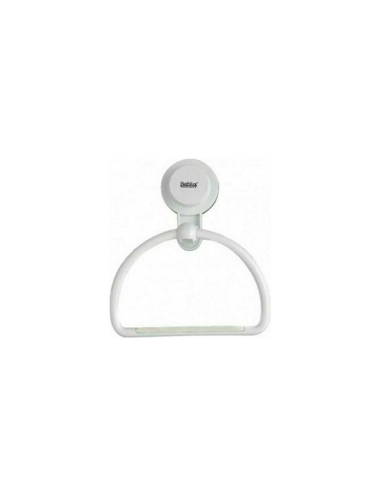 Bathlux 30145 Single Wall-Mounted Bathroom Ring White 87001FRF69WH