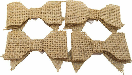 Uni Pap Decorative Element for Wedding Favors Made of Linatsa Linen Bows 4pcs 4pcs