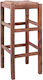Stool Bar with Backrest Wicker FreeBox 35x35x80cm