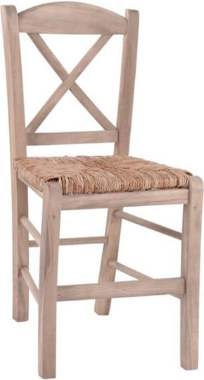 Καρέκλα Καφενείου Ξύλινη Μπεζ 40.5x41.5x88εκ.