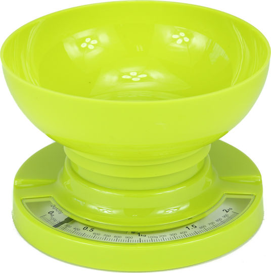 Viosarp Αναλογική Ζυγαριά Κουζίνας με Κάδο έως 2kg Green