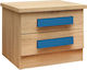 Wooden Kids Bedside Table Sonoma-Ciel 40x48x39cm