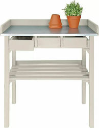 Esschert Design CF29W Decorative Workbench Garden Wooden White 404624