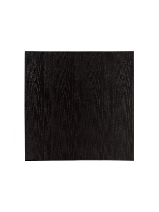 Freebox Quadratisch Tischoberfläche aus MDF Μαύρo 80x80cm FB98439.02 1Stück