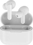 QCY T10 In-ear Bluetooth Handsfree Ακουστικά με Αντοχή στον Ιδρώτα και Θήκη Φόρτισης Λευκά