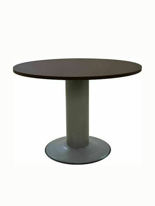 Meeting Table Wooden Wenge - Grey with Metal Le...