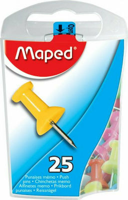 Maped Πινέζες Κώνος σε Διάφορα Χρώματα 10mm 25pcs 345011