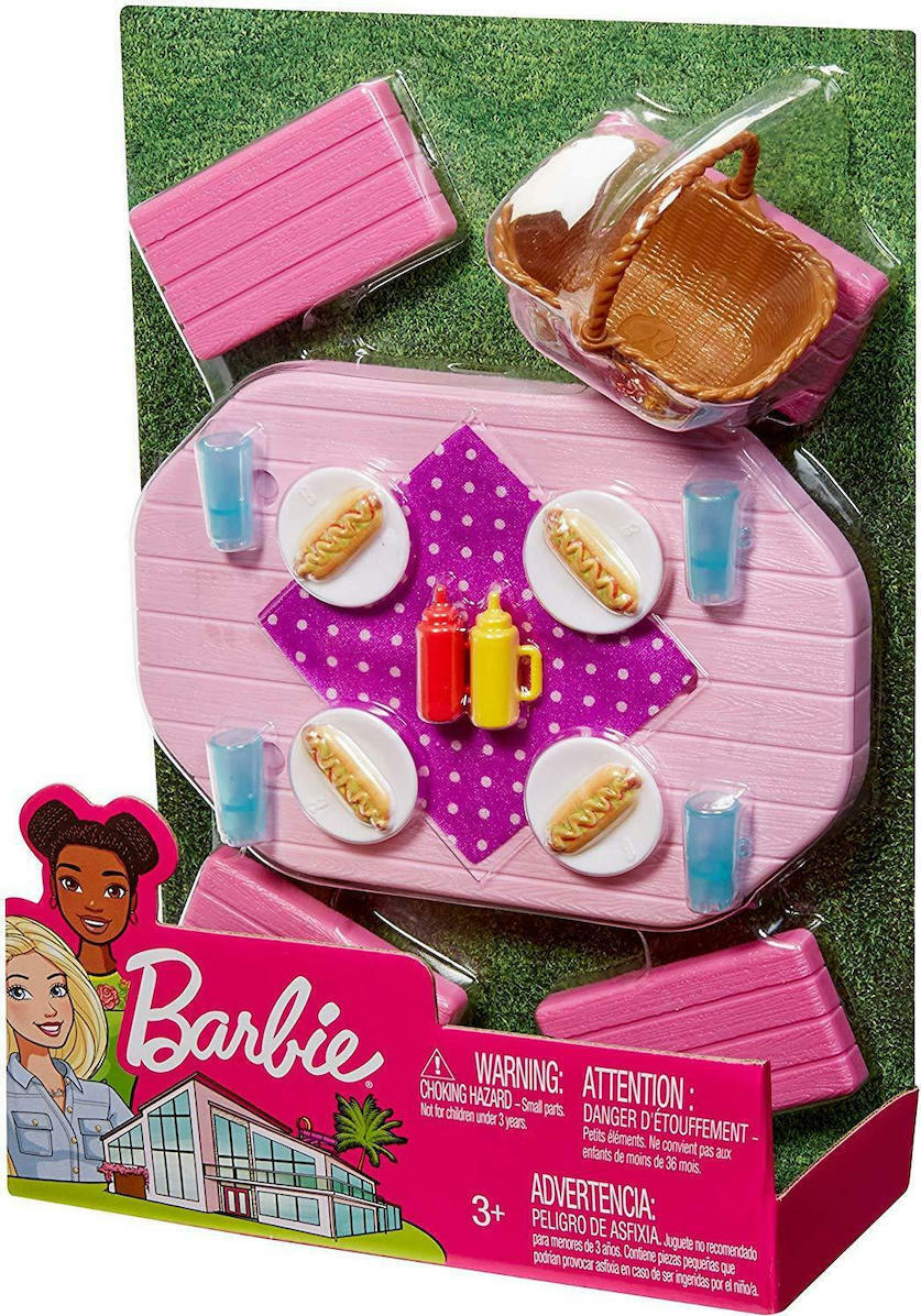 Mattel Barbie Furniture And Accessories Picnic Table Playset Skroutz.gr