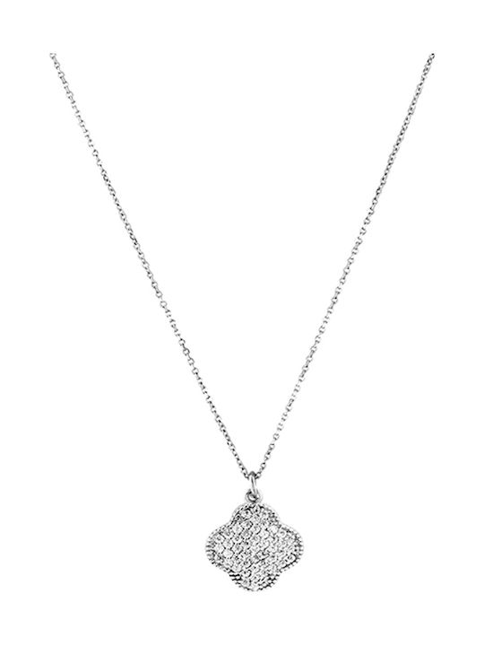 Oxette Gifting Κολιέ από Ασήμι με Ζιργκόν