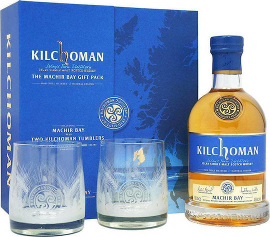 Kilchoman Σύνθεση με Ποτήρια Machir Bay 700ml